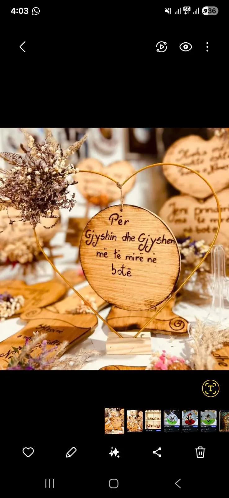 Dekoracion Druri me dedikime dhe personalizime — foto 1