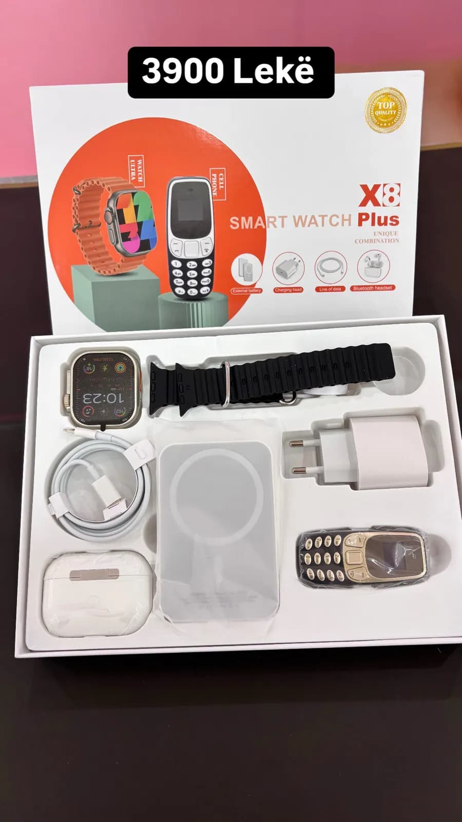 X8 Plus Smart Watch - Orë e Zgjuar me Aksesore — foto 1
