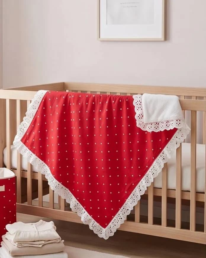 Batanije për krevatin e bebes me pellush — foto 1