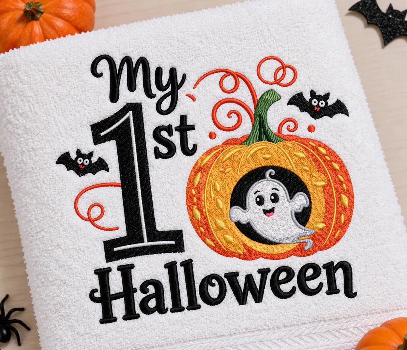 Peshqir te qendisur  Halloween - My 1st Halloween — foto 2