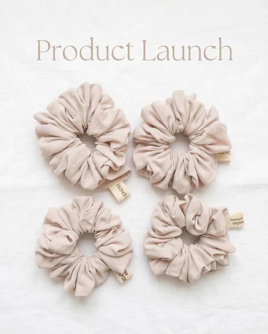 Scrunchies në ngjyra te ndryshme - Set 3 copë — foto 1