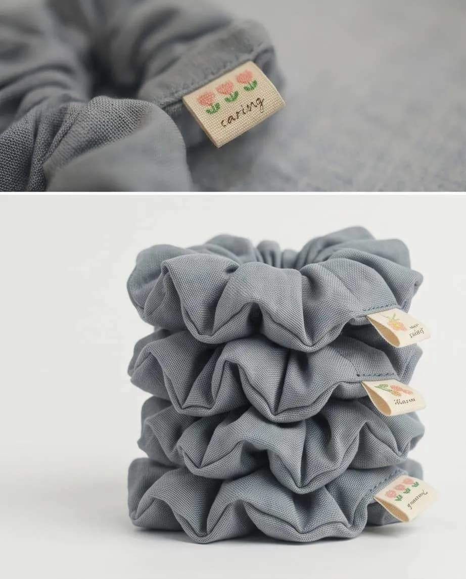 Scrunchies në ngjyra te ndryshme - Set 3 copë — foto 2