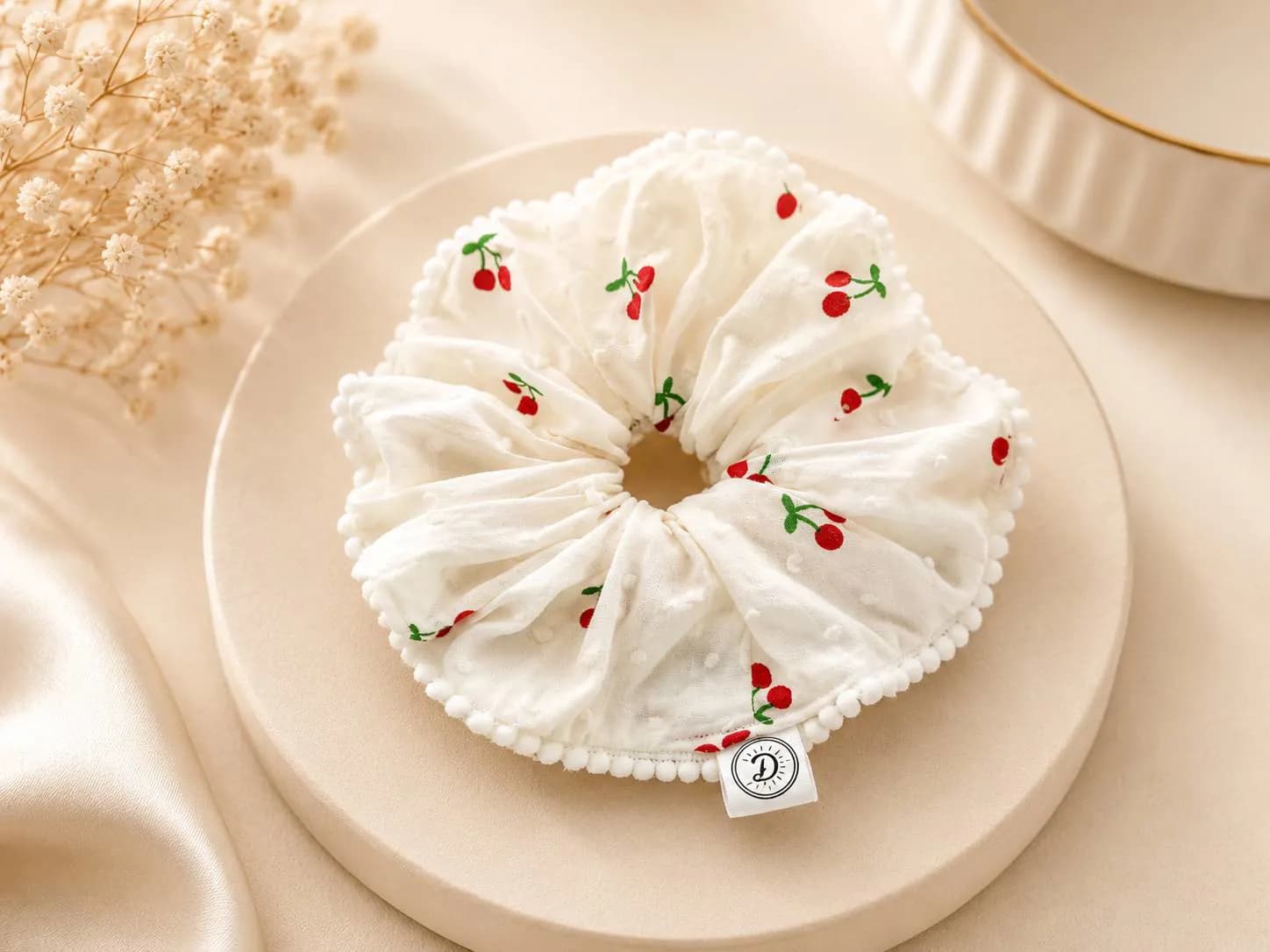 Scrunchies në ngjyra te ndryshme - Set 3 copë — foto 5