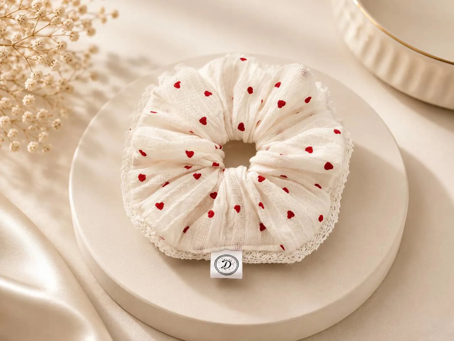 Scrunchies në ngjyra te ndryshme - Set 3 copë — foto 6