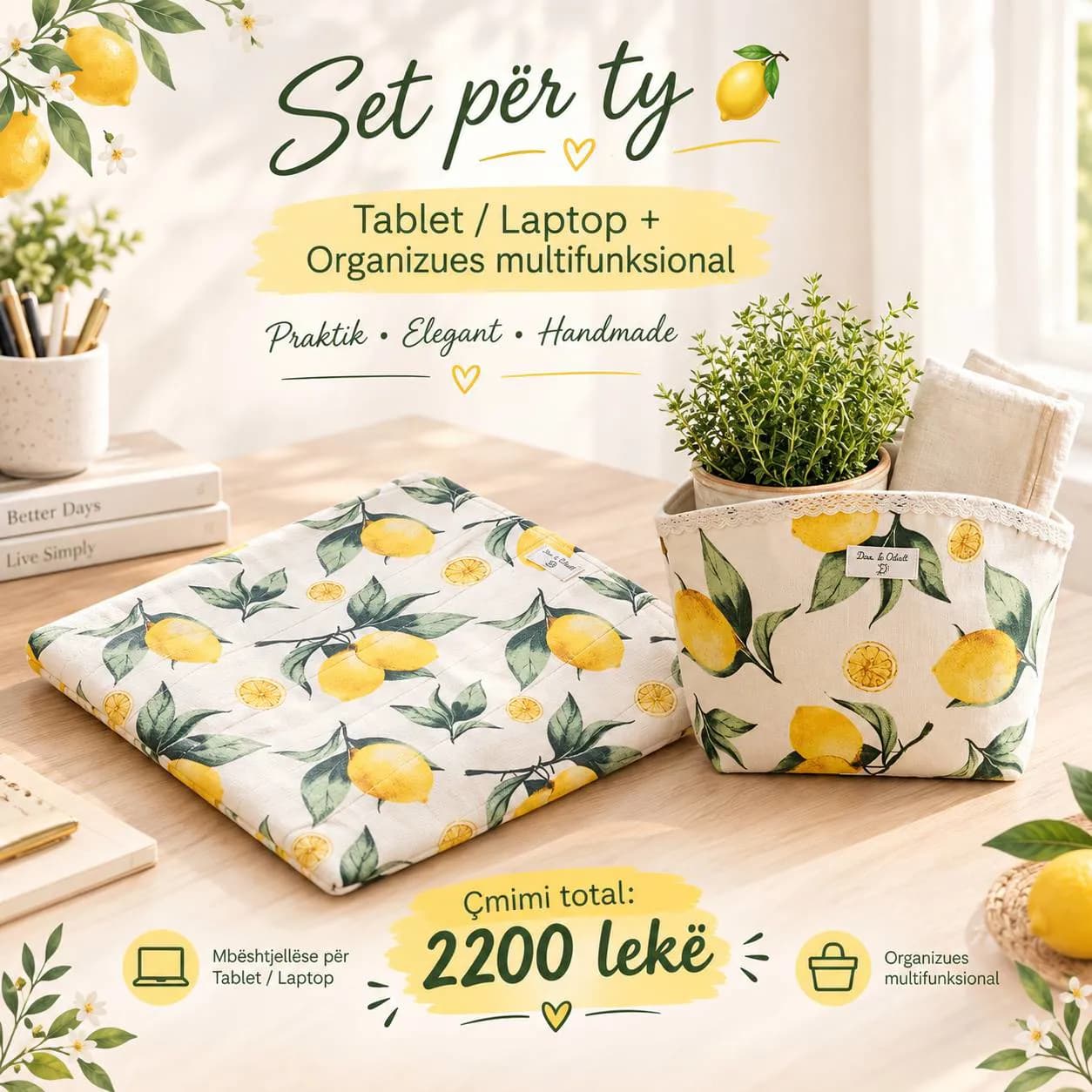 Set për ty - mbrojtese Tablet/Laptop + Organizues — foto 1