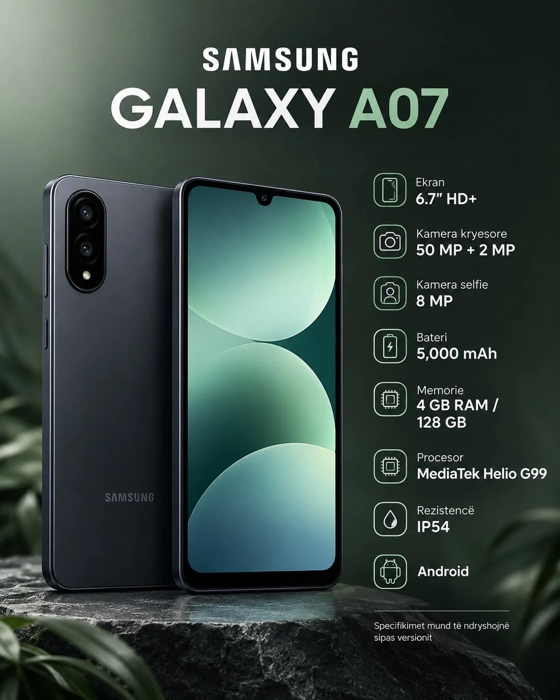 Samsung Galaxy A07 - Smartphone 6.7" HD+