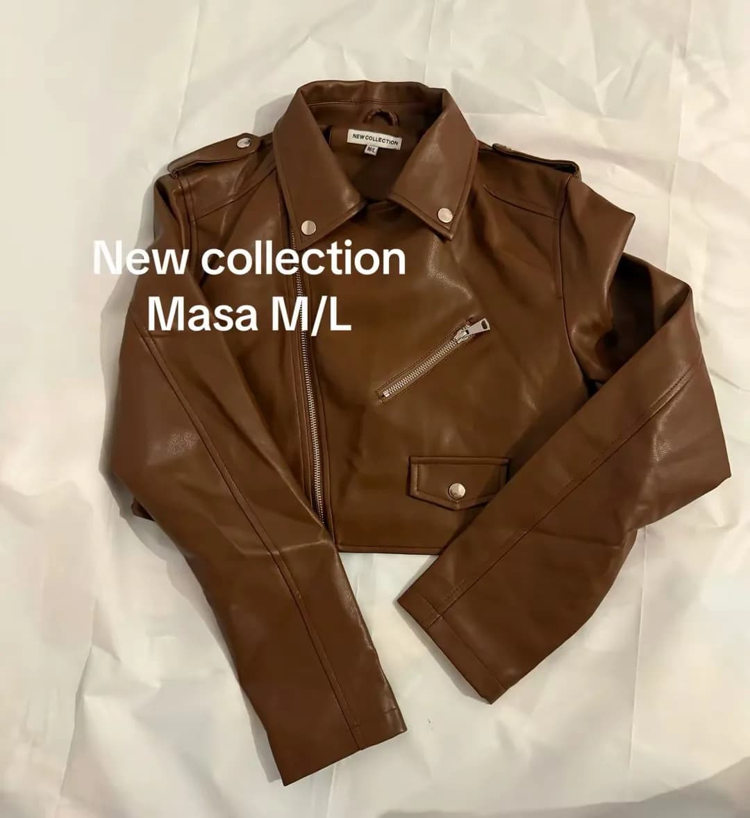 Jakë Lëkure Marron - Koleksion i Ri Masa M/L — foto 1