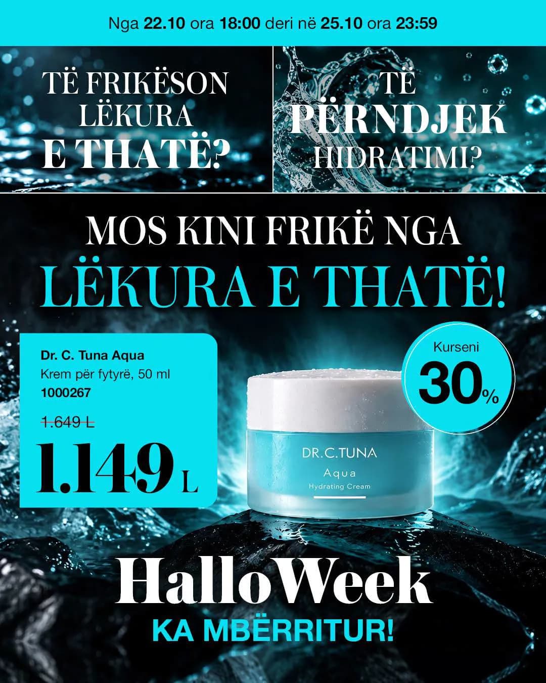 Dr. C. Tuna Aqua - Krem Hidratues për Fytyren — foto 1