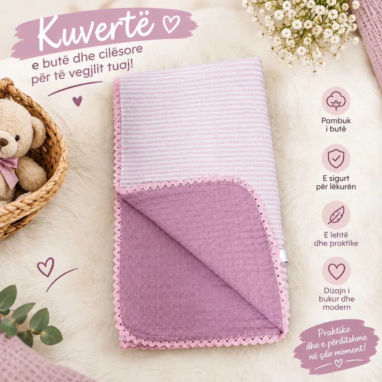 Set i plotë për vogëlushin tuaj, kuverte, 3 kapuce dhe peshqir — foto 6