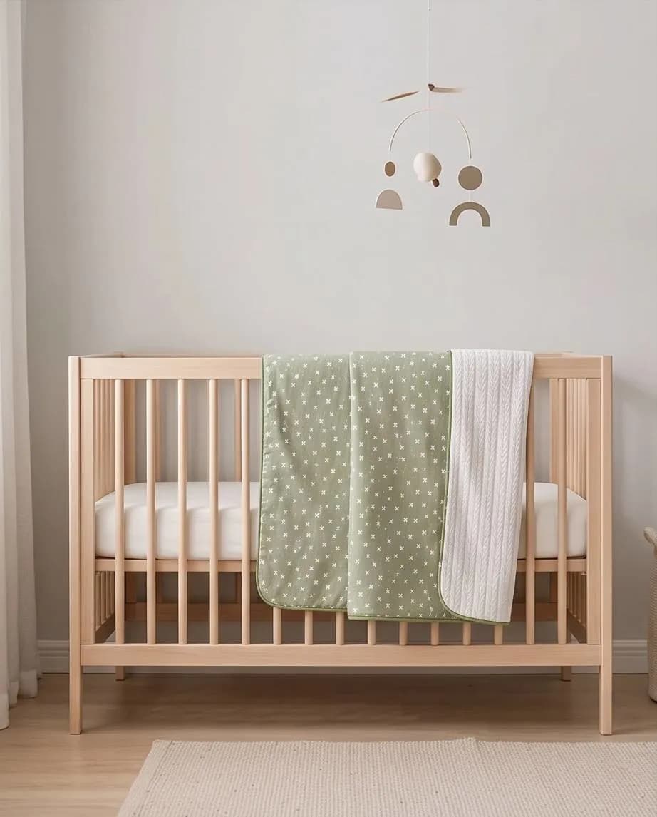 Set per bebe, Kuverte, peshqir dhe 3 kapuce