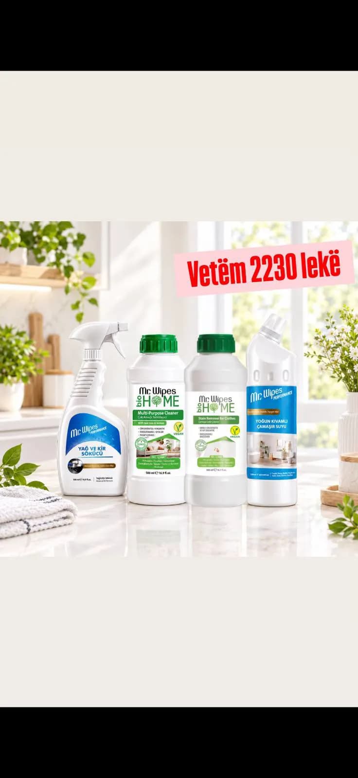 Mr Wipes - Seti i Produkteve të Pastrimit për Shtëpi — foto 1