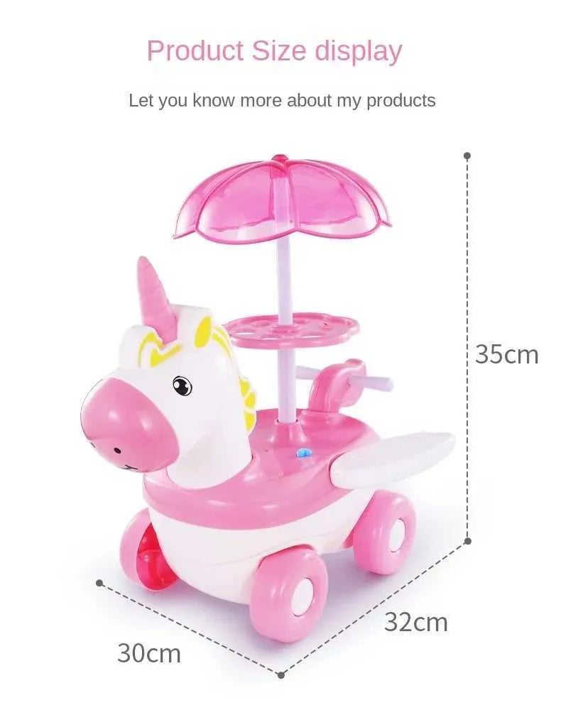 Unicorn Karrocë Akulloresh - Lodër për Fëmijë