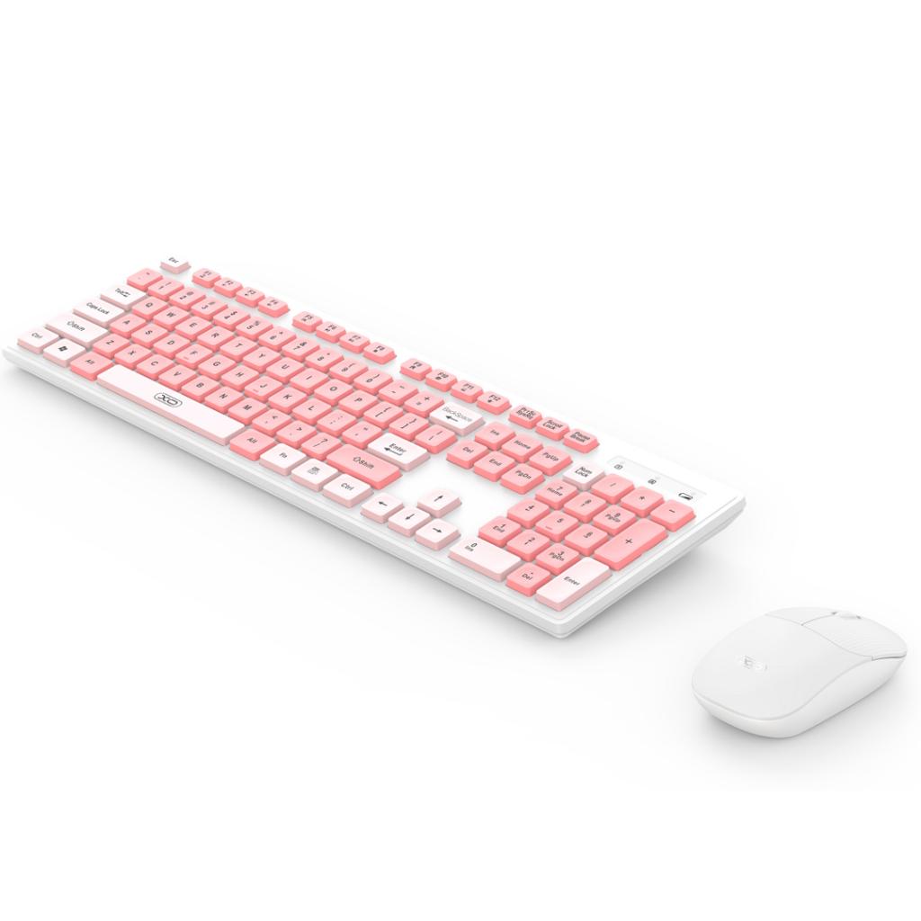 KB05 Set Tastiere Maus Wireless per Zyre Roze me Maus te Bardhe