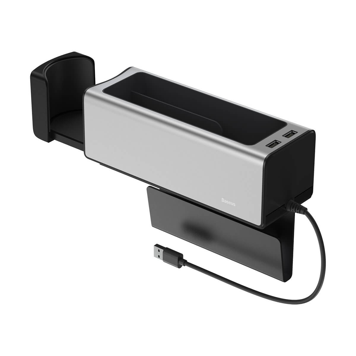 Mbajtese Celulari Dhe Objektesh Me Dy Porta USB Per Makine BASESUS 1