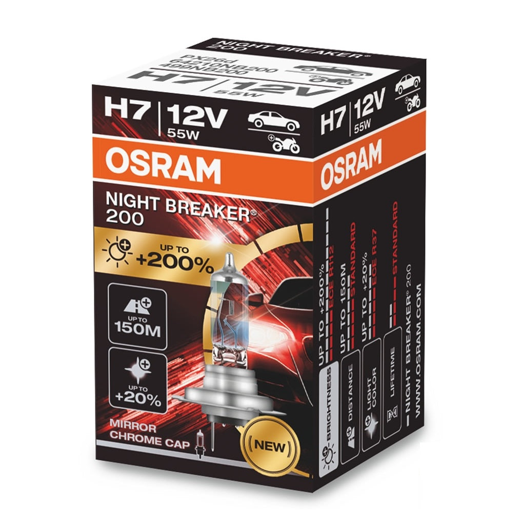 Osram H7 Night Breaker 200 12V 55W 3700K
