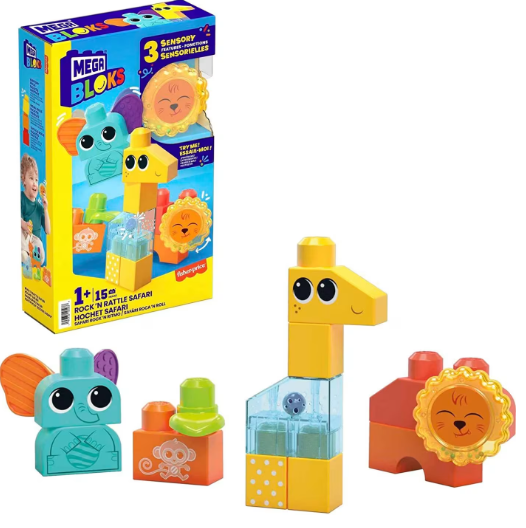 Set Mega Bloks safari me lodra rrotulluese – Mattel